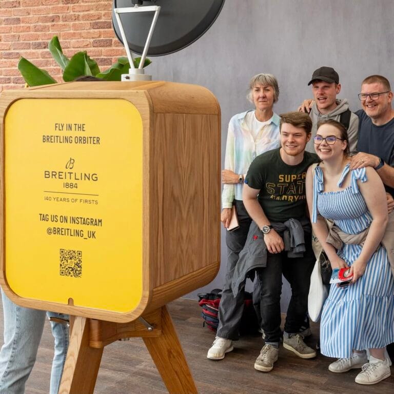 Flying into the fun at the @airtattoo with @breitling! Our Retro Photo Booth with a branded rear