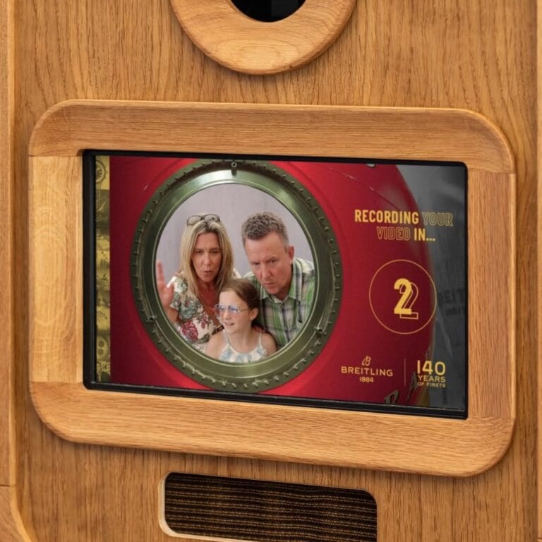 Making memories at RAF Fairford with @breitling! Our Retro Photo Booth and branded user interfac