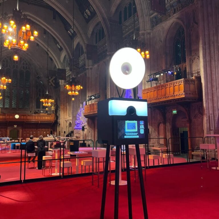 Our Open Air Photo Booth with a branded backdrop brought the holiday cheer to the Alix Partners (1)